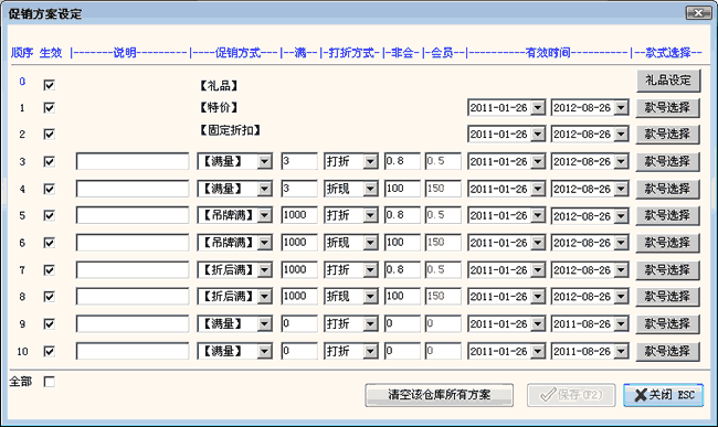 服装促销方案